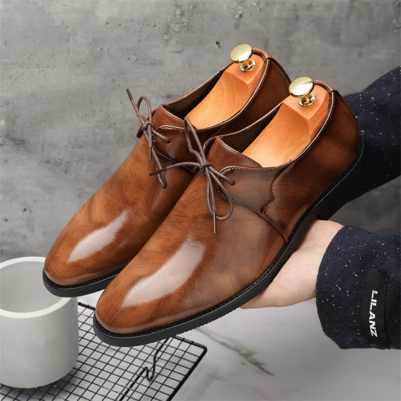 Casual Business Comfortable Pointed Toe Leather Dress Shoes