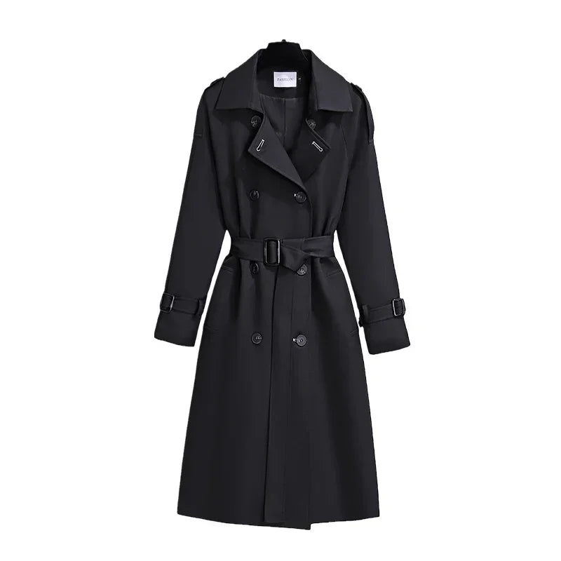 Double Breasted British Trench Coats and Jackets, Tie Waist
