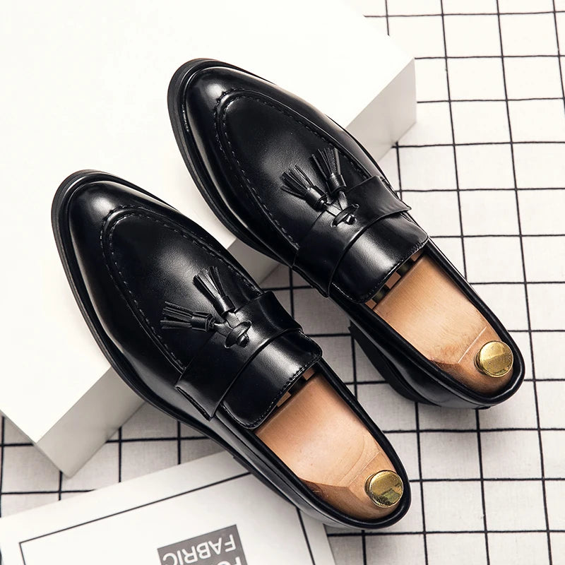 Slip on Tassel Leather Loafer