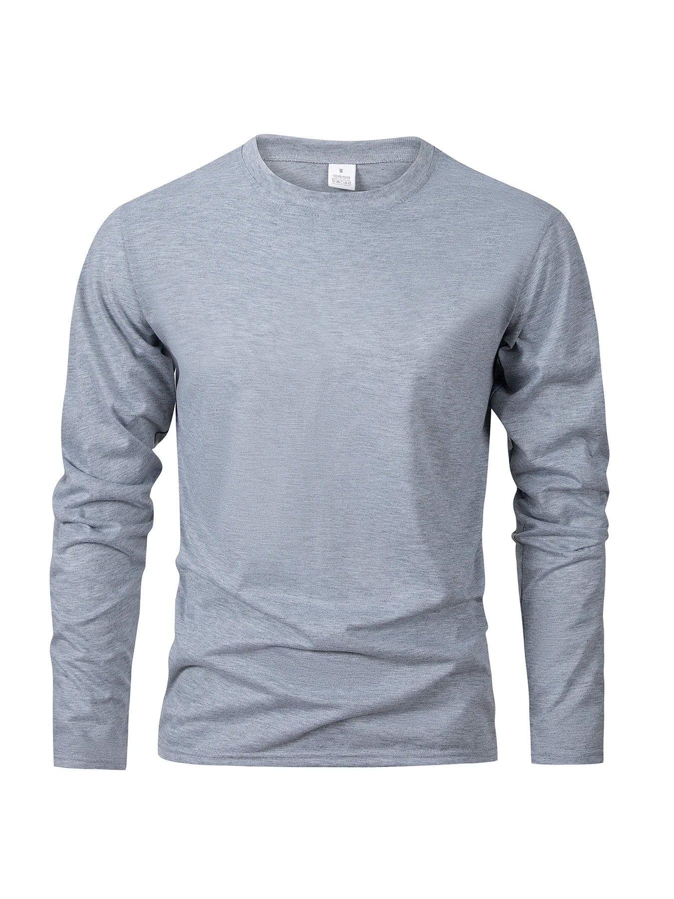 Long Sleeve Casual Tops Solid Color T-Shirt