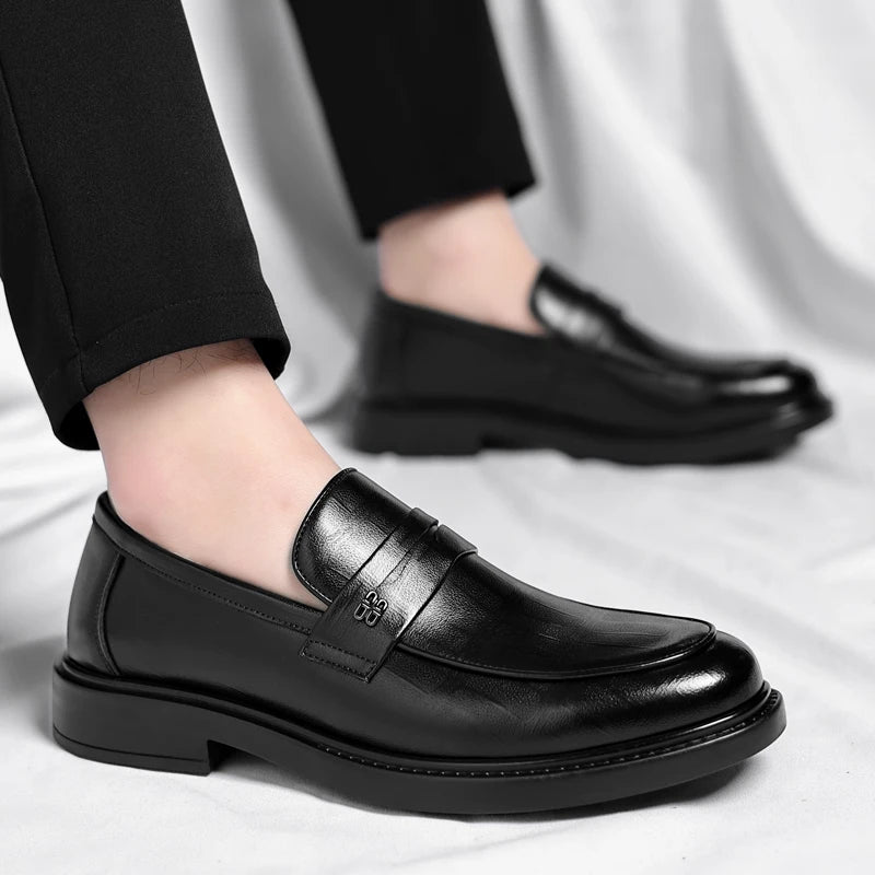 Italian Handmade Genuine Leather Slip-on Loafers