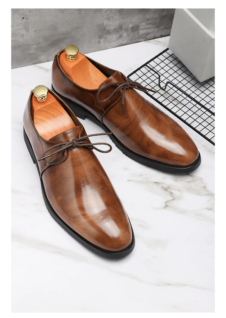 Casual Business Comfortable Pointed Toe Leather Dress Shoes