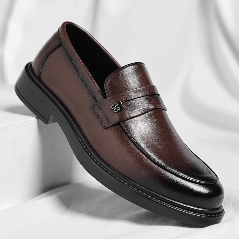 Italian Handmade Genuine Leather Slip-on Loafers