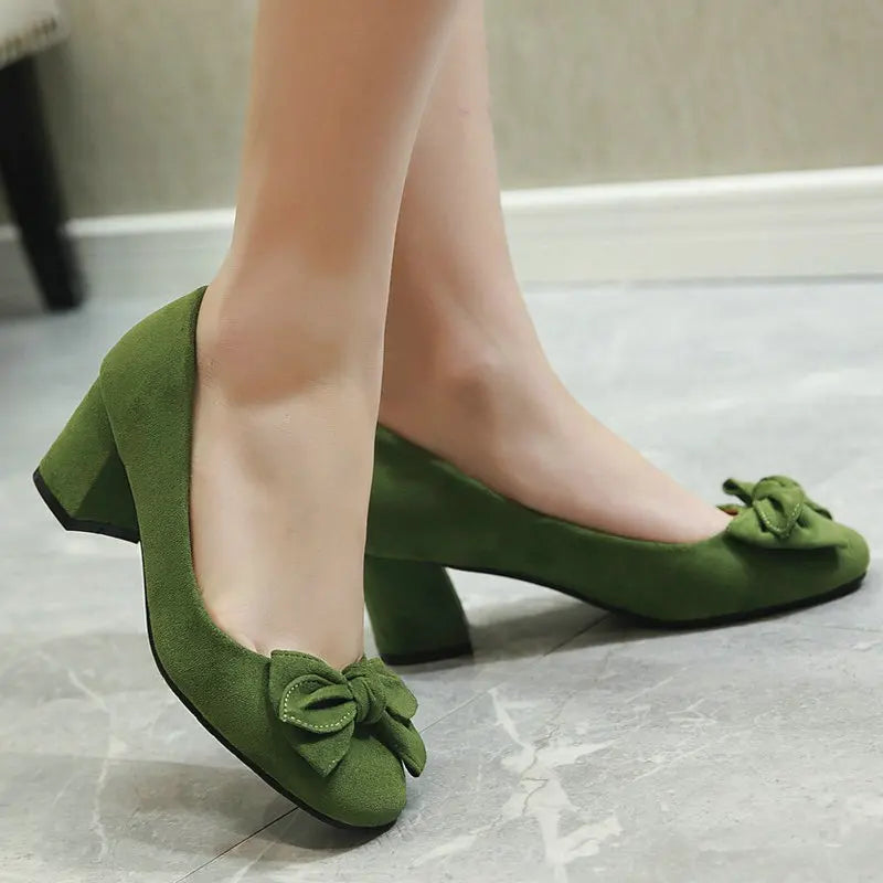 Suede Comfortable Professional High Heels