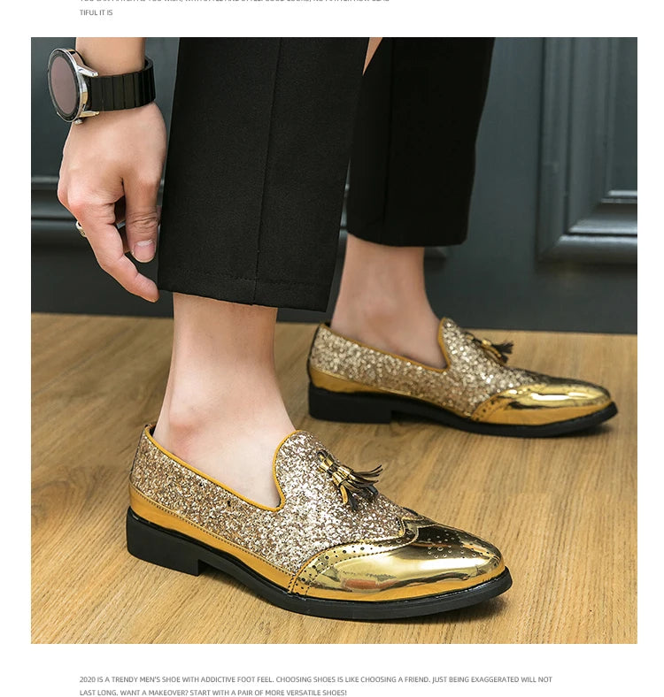 Men's Oxfords Genuine Leather Pointy Toe Lace Up