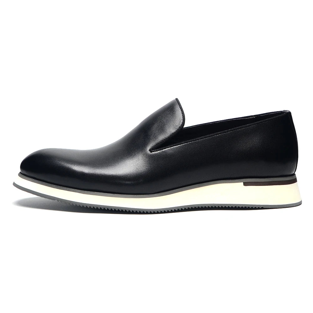 Classic Genuine Leather Loafer, Luxury Handmade Minimalist Style