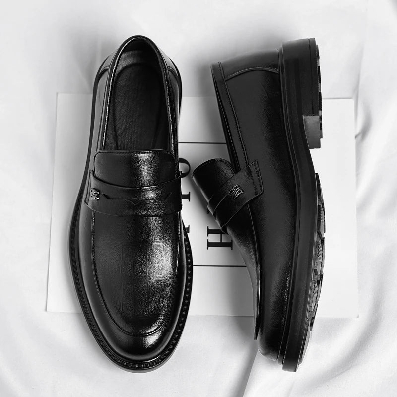 Italian Handmade Genuine Leather Slip-on Loafers