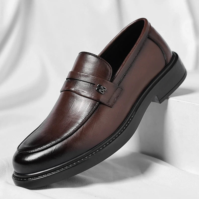Italian Handmade Genuine Leather Slip-on Loafers