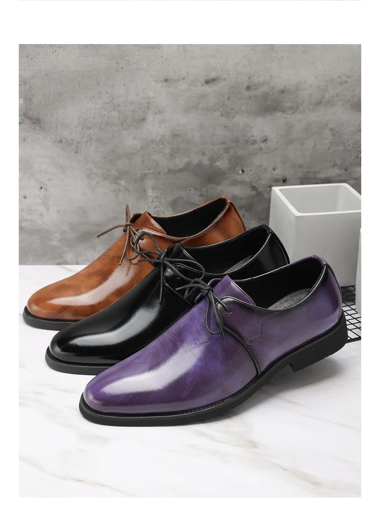 Casual Business Comfortable Pointed Toe Leather Dress Shoes