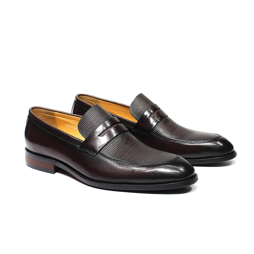 Italian Slip-On Genuine Leather Penny Loafers
