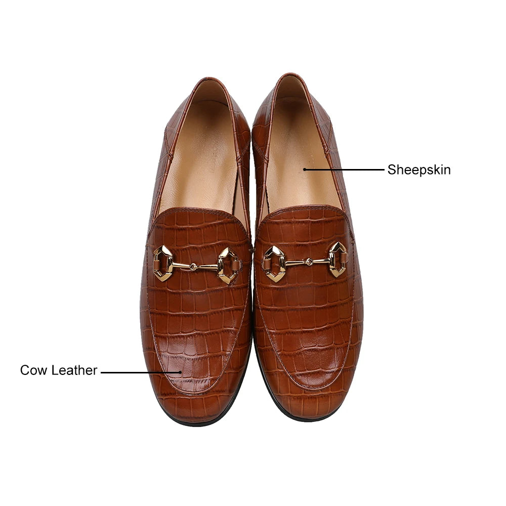 Genuine Leather Flats Outwear Casual Shoes