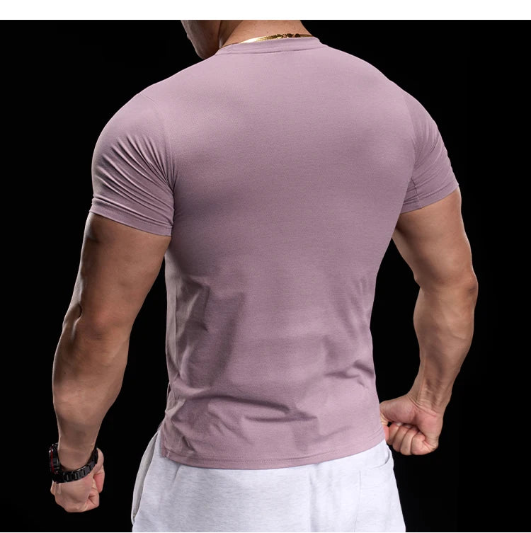 High-elasticity Breathable Sports Tight Short-sleeved T-shirt