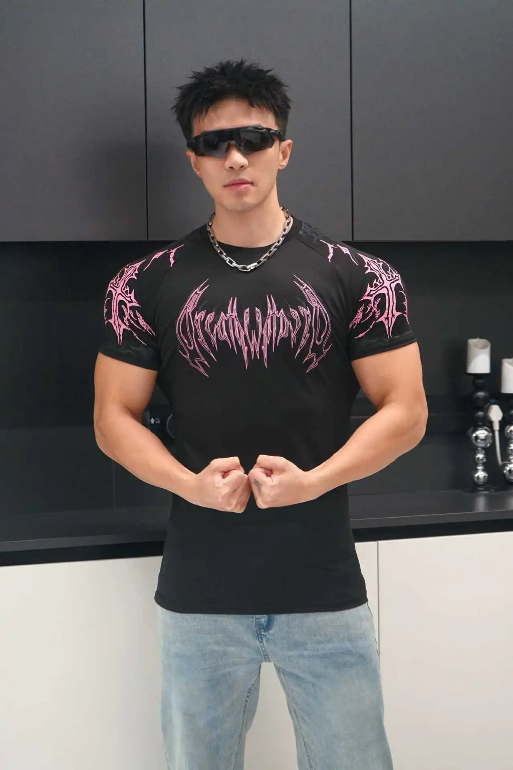 Short Sleeved Fitness Quick Drying Tight T-shirt