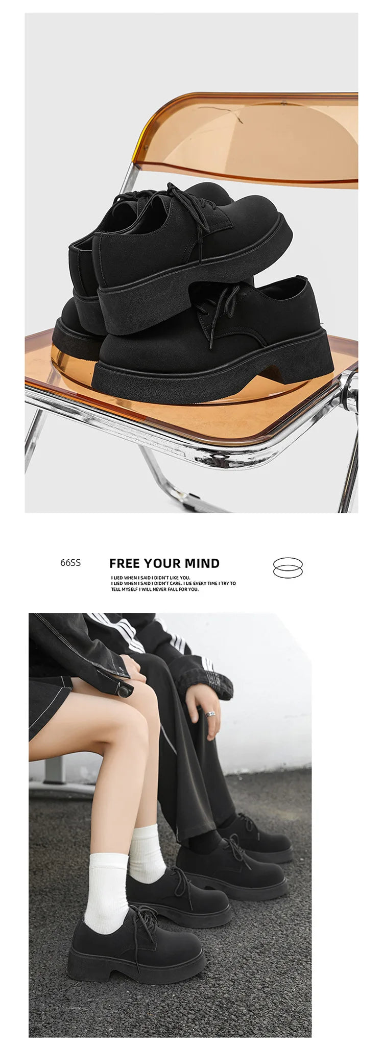 Classic British-Style Round-Toe Youth Streetwear Leather Shoes