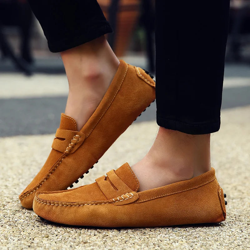 Casual Slip On Leather Loafers