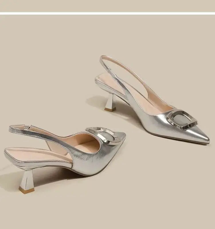Slingbacks Pointed Toe High Heels