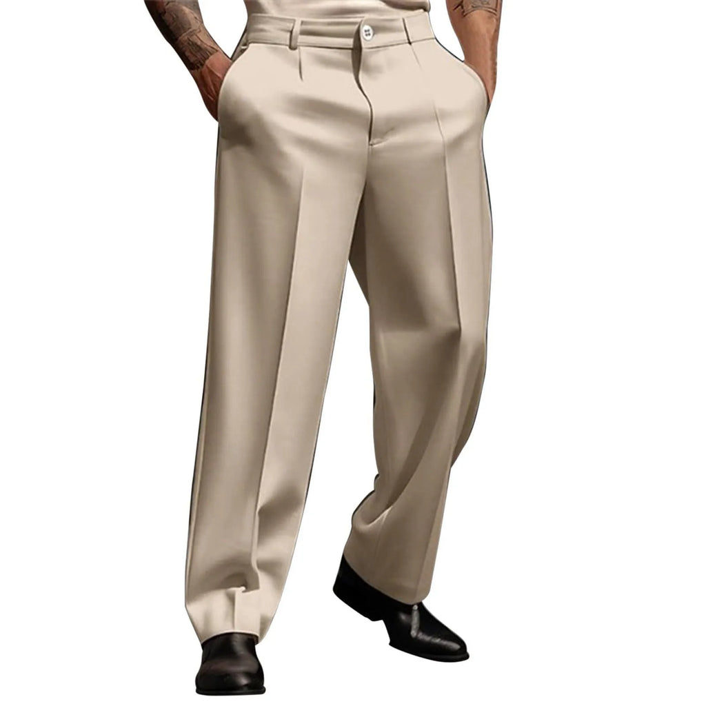 Straight Leg Breathable Fashionable Trousers