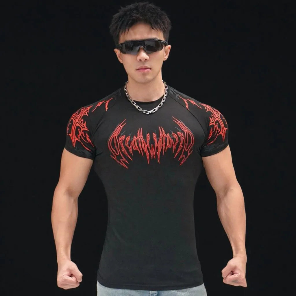 Short Sleeved Fitness Quick Drying Tight T-shirt