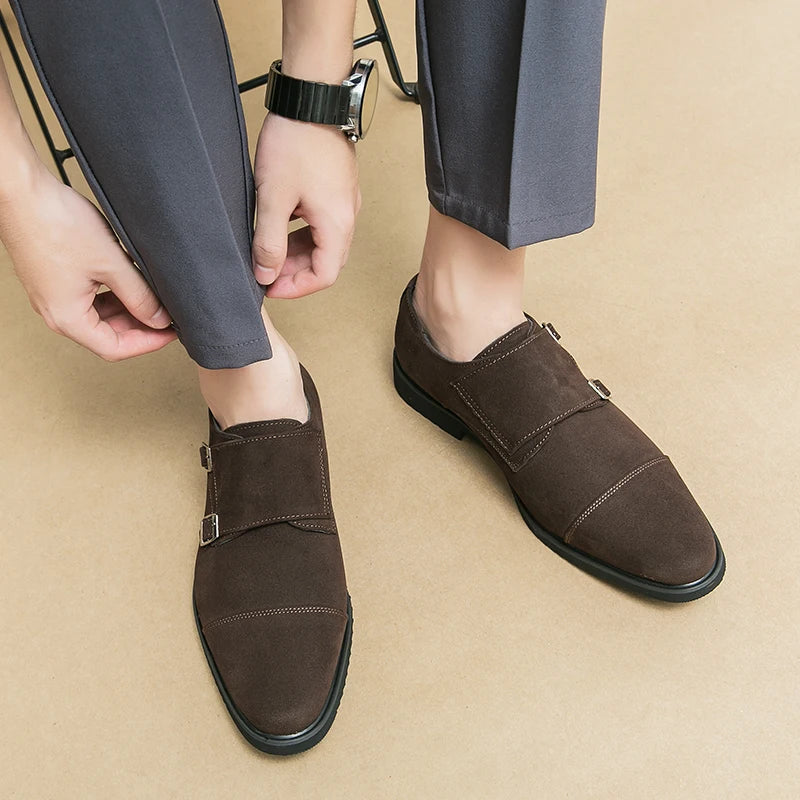 Versatile High-end Monk Strap Style Loafers