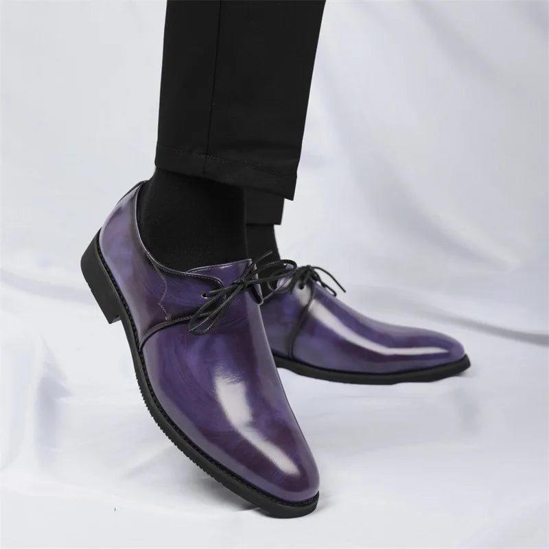 Casual Business Comfortable Pointed Toe Leather Dress Shoes