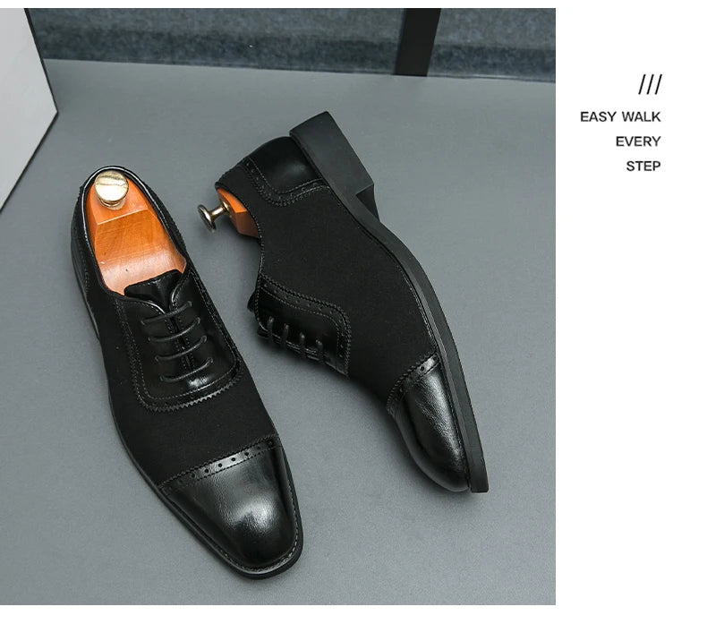 Retro Carved Lace-up Brogue Casual Oxfords