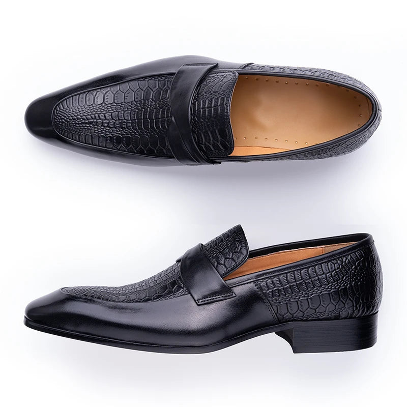 Genuine Leather British Style Point Toe Shoes