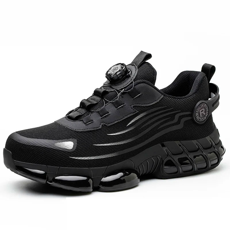 Indestructible Steel Toe Slip Resistant Abrasion Resistant Work Shoes Men Tough and Comfortable