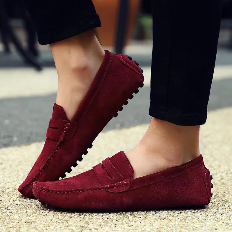 Casual Slip On Leather Loafers