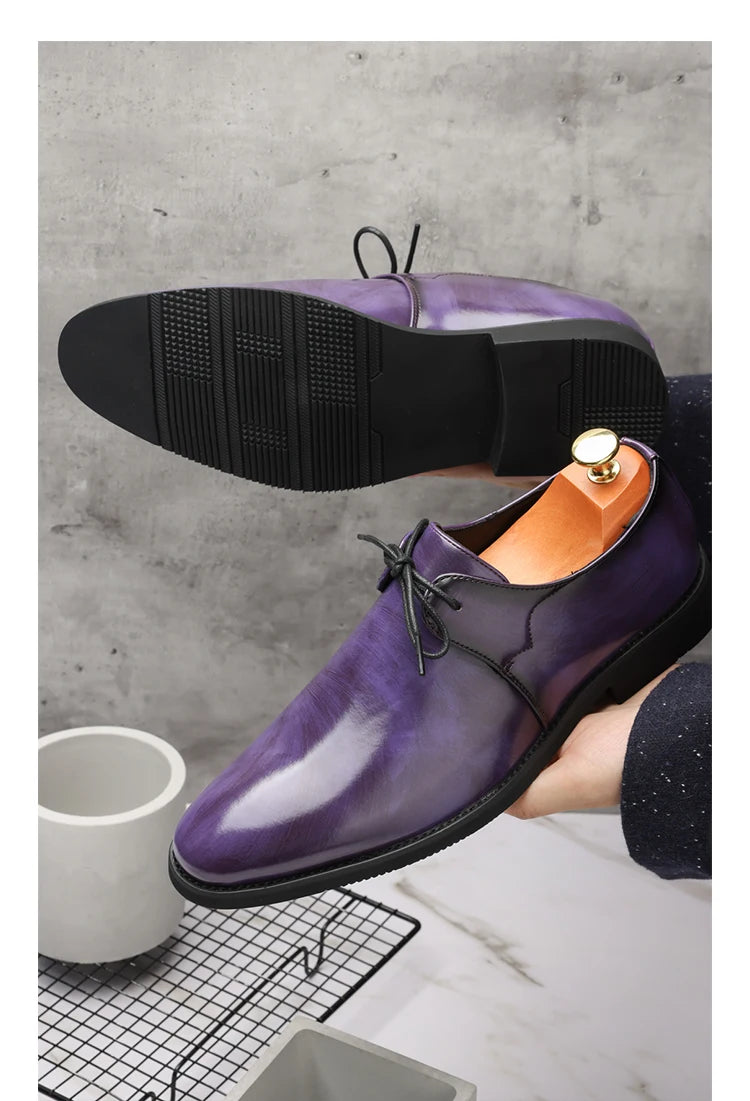 Casual Business Comfortable Pointed Toe Leather Dress Shoes