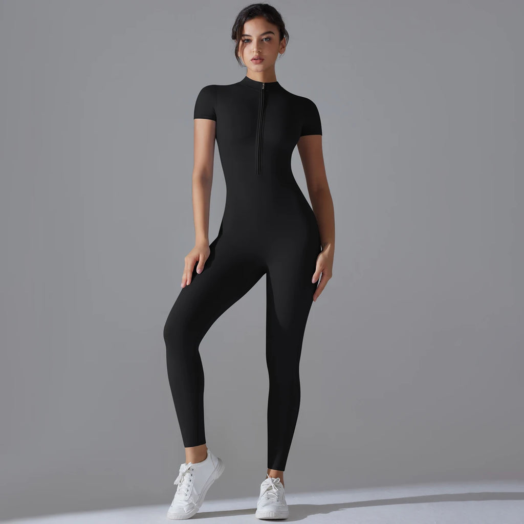 Women Fitness Sports Bodysuit Yoga Suit  Breathable Quick Dry
