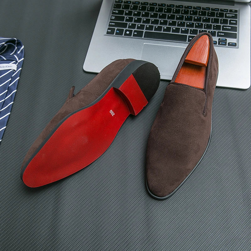 Vintage Slip-on Classic Casual Suede Leather Oxford Shoes