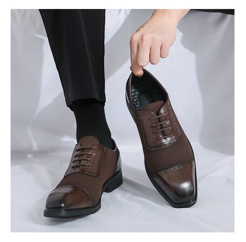 Retro Carved Lace-up Brogue Casual Oxfords