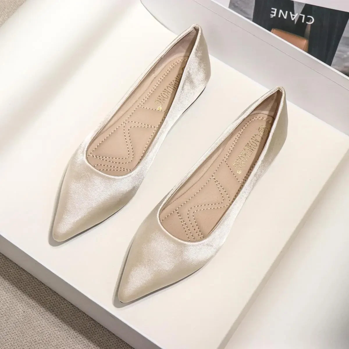Ladies Low Heel Elegant Non Slip Flat