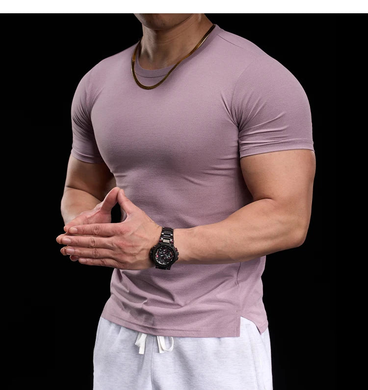 High-elasticity Breathable Sports Tight Short-sleeved T-shirt