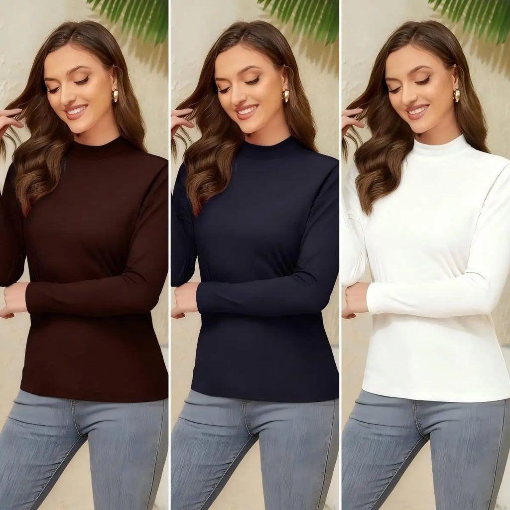 3 Pieces Basic Shirts Set