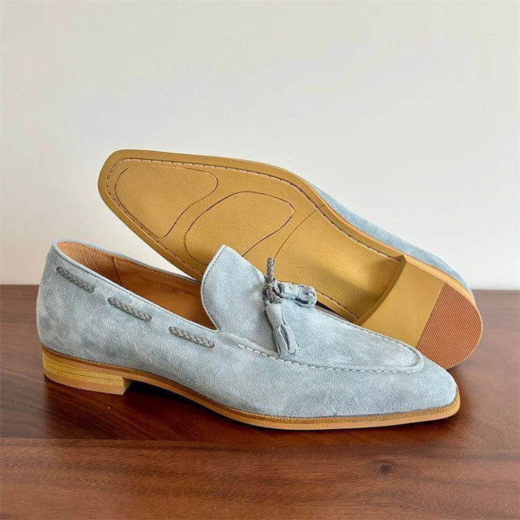 Suede Tassel Slip-On British Style Penny Loafer