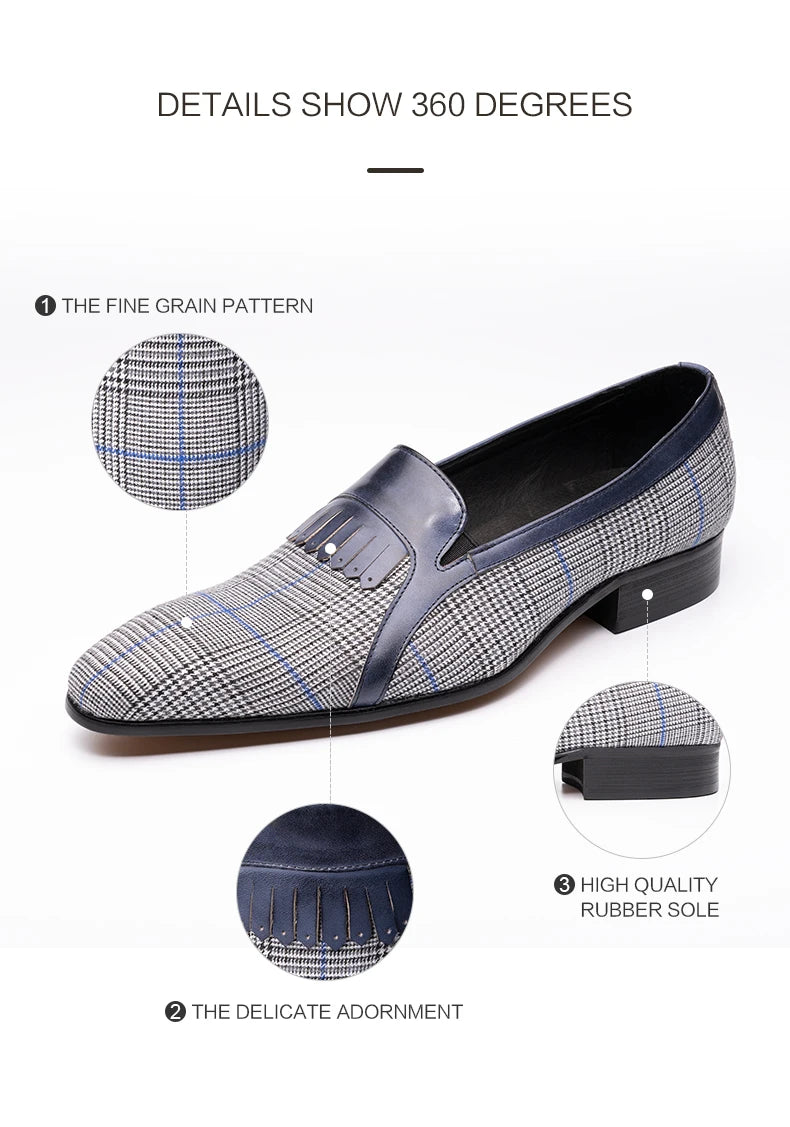 Cotton Fabric Casual Pure Handmade Loafer