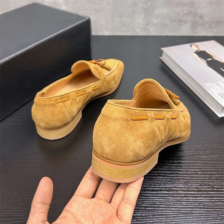 Suede Tassel Slip-On British Style Penny Loafer