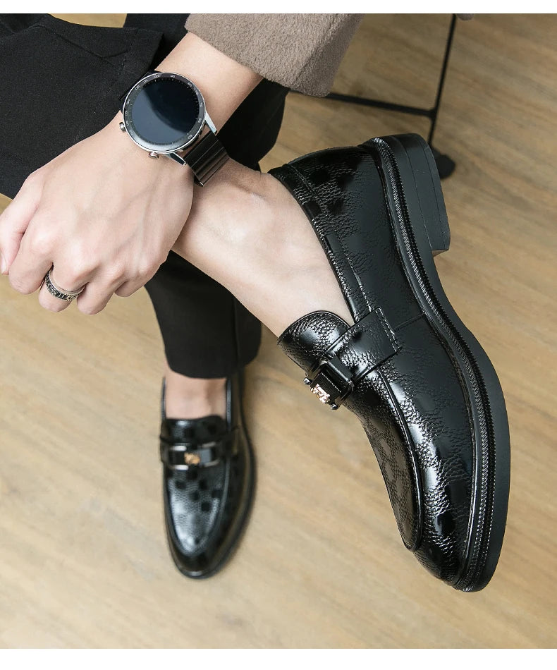 Leather British Style Casual Slip-on Breathable Loafers