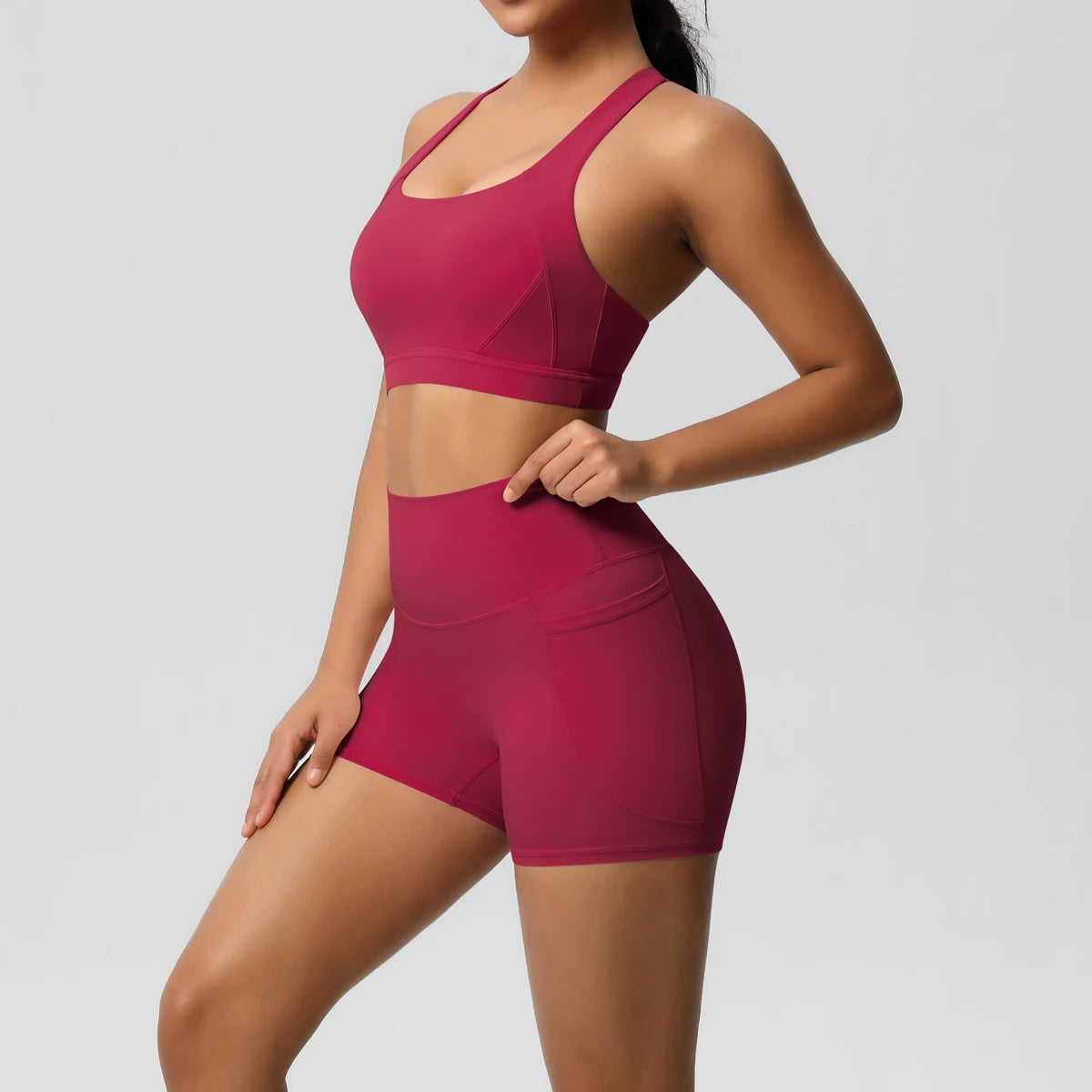 2PCS Sportswear With Pockets Yoga Set