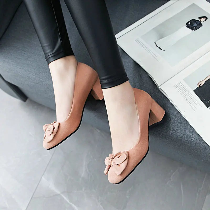Suede Comfortable Professional High Heels