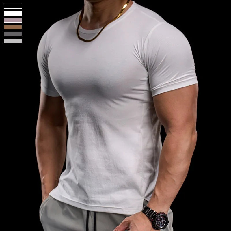 High-elasticity Breathable Sports Tight Short-sleeved T-shirt