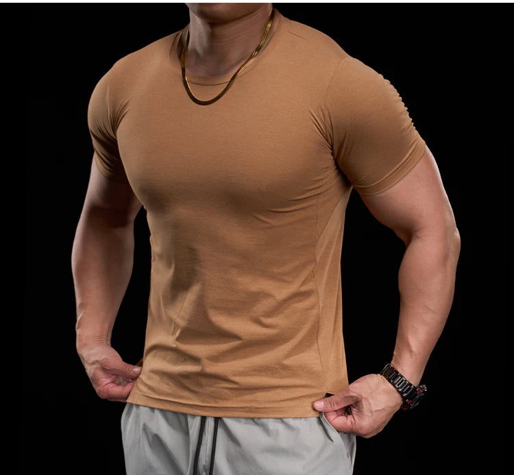 High-elasticity Breathable Sports Tight Short-sleeved T-shirt