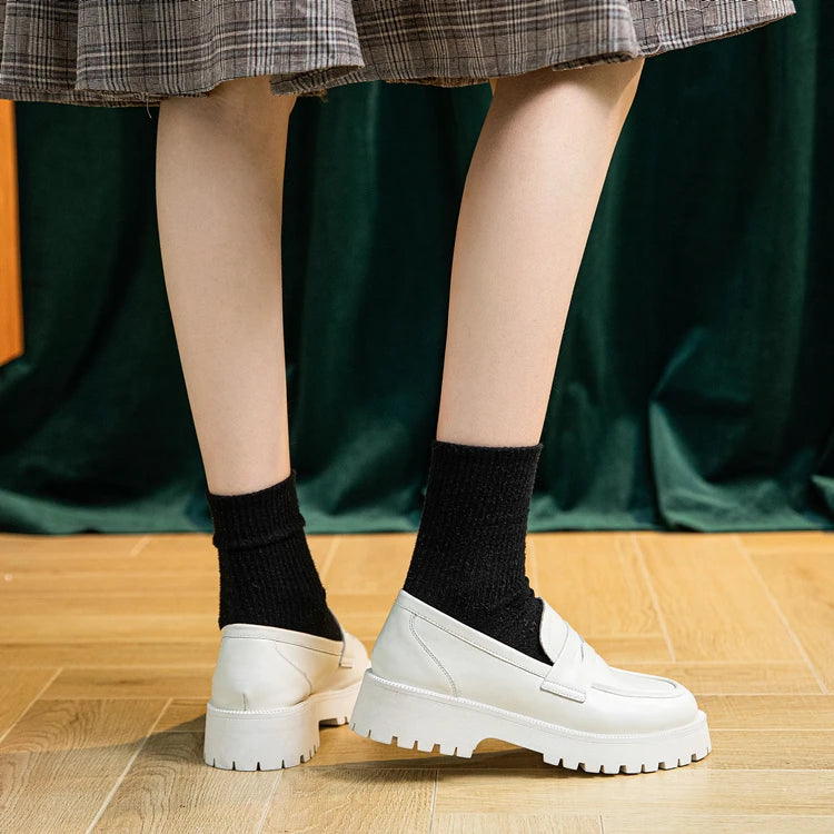 AIYUQI  British Style Genuine Leather Loafer