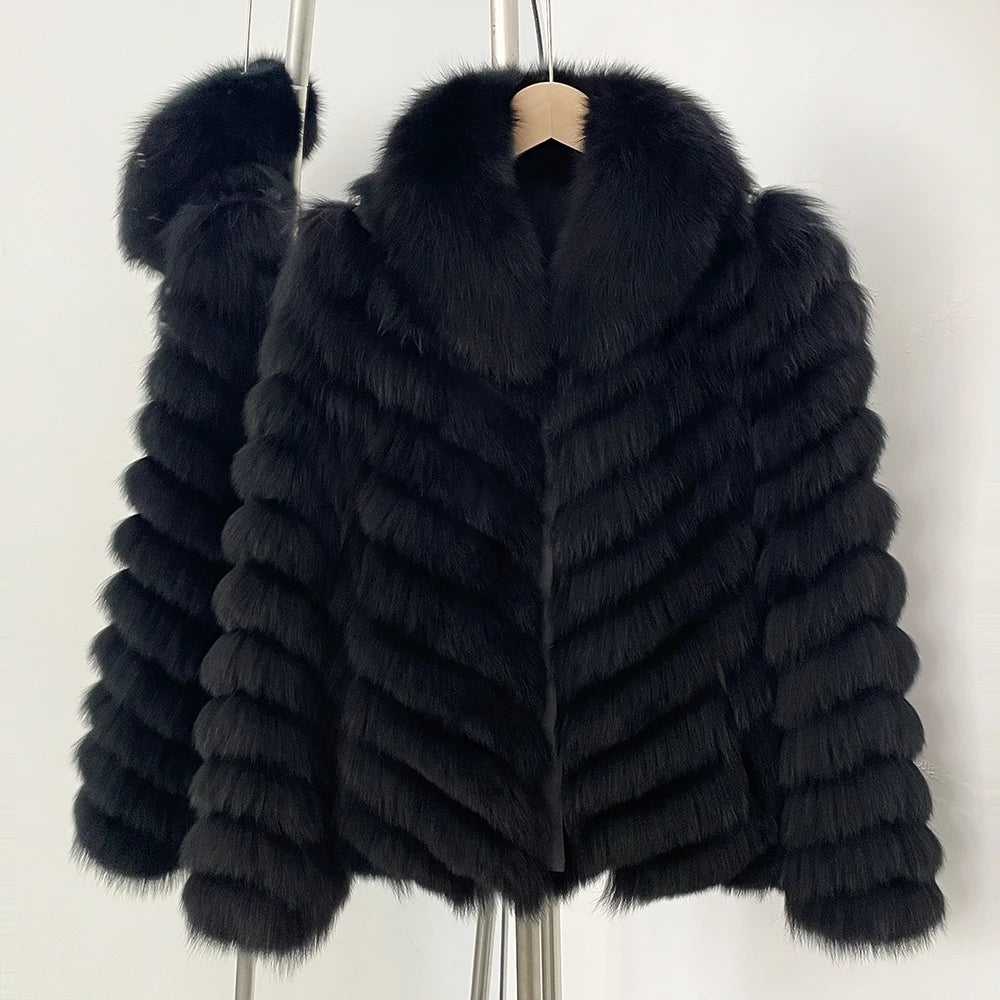 Fox Fur Coat Jacket