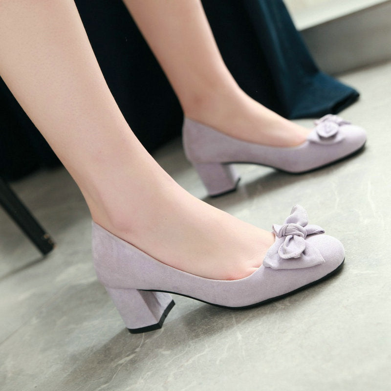 Suede Comfortable Professional High Heels