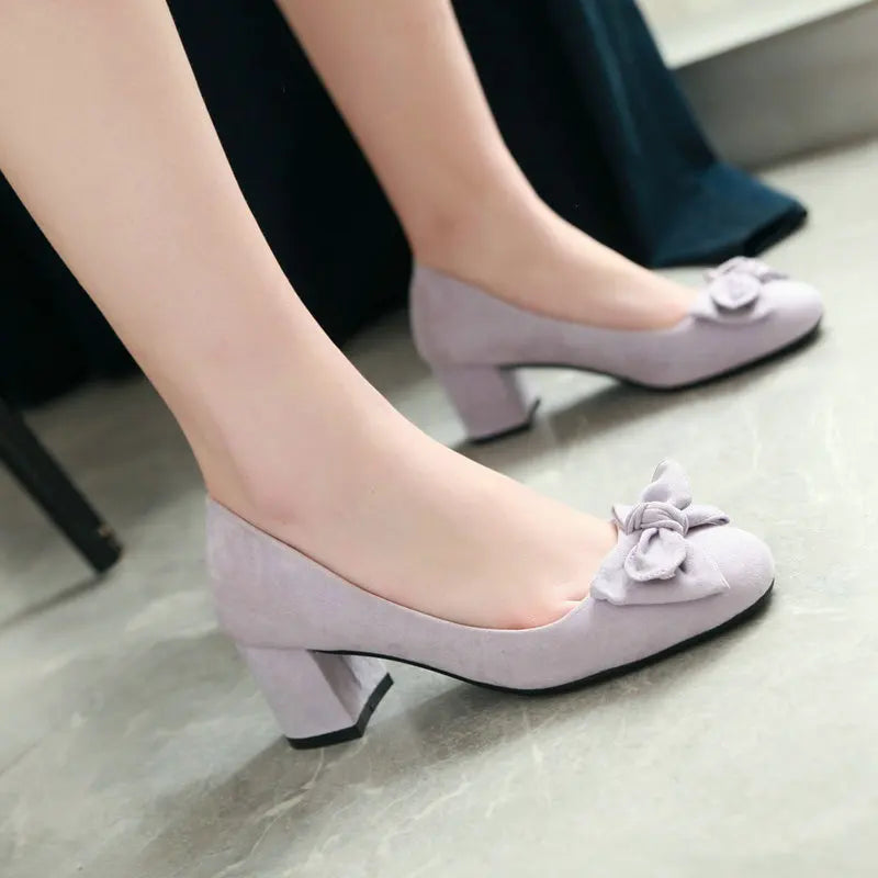 Suede Comfortable Professional High Heels