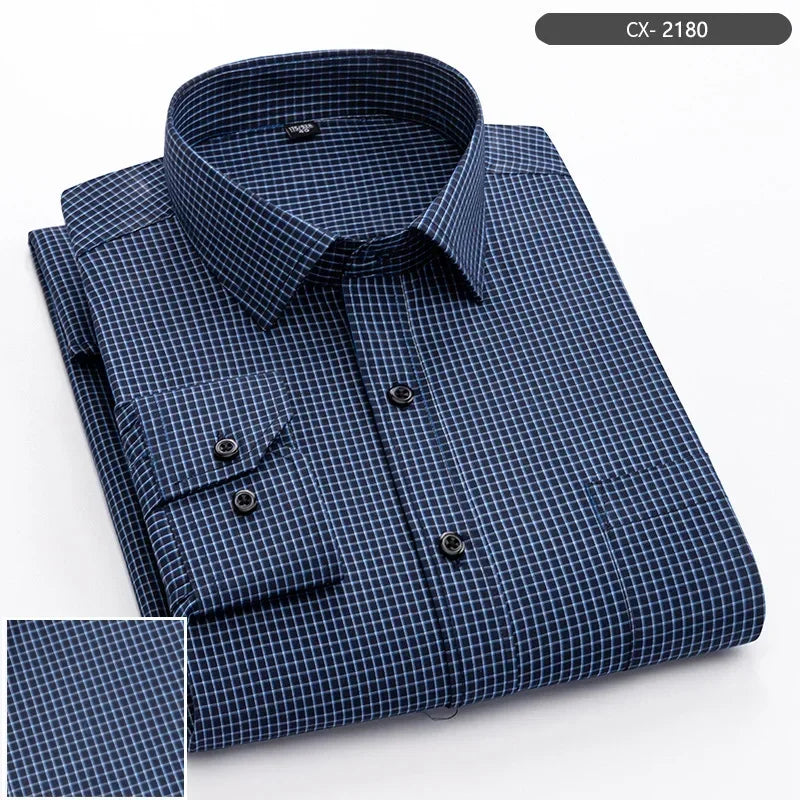 Elegants Casual Slim Fit Cotton Long-Sleeve shirts