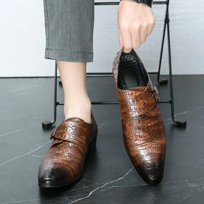 Pointed Leather Loafers