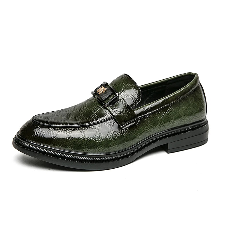 Leather British Style Casual Slip-on Breathable Loafers